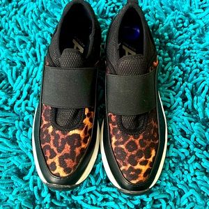 Anne Klein Leopard Slip On Sneaker